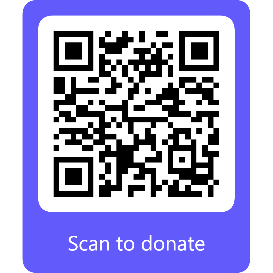 QR code donate link